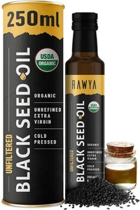 RAWYA Organic Black Seed Oil � 250Ml Unfiltered Pure and Natural Kalonji (Nig... - Picture 1 of 1