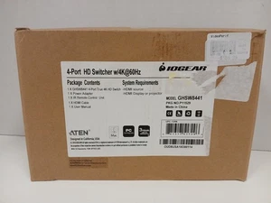 IOGEAR Switcher HD a 4 porte con 4k@60hz - senza cavi - Foto 1 di 2