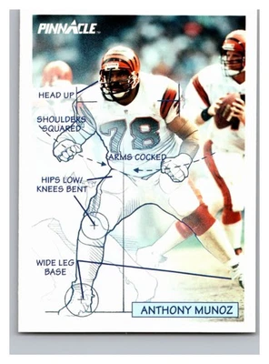 1991 Pinnacle - Anthony Munoz #357 Bengals - Image 1 of 2