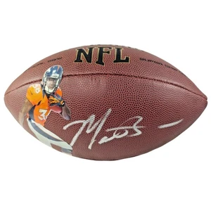 Montee Ball Signed NFL Wilson Photo Football Denver Broncos Proof COA Wisconsin - Picture 1 of 7