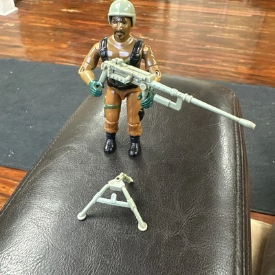Figura de acción GI Joe 1984 Roadblock vintage ARAH casi completa Heavy Gunner Foto 1 de 4