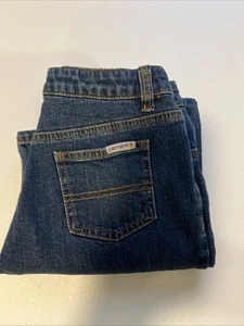Carhartt Boys 10 jeans Blue Denim Logo Stretch Waist adjustable waist - Picture 1 of 8