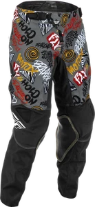Fly Racing Kinetic Rebel Black and Gray MX Off Road Pants Youth Sizes 18 - 22 - Picture 1 of 2