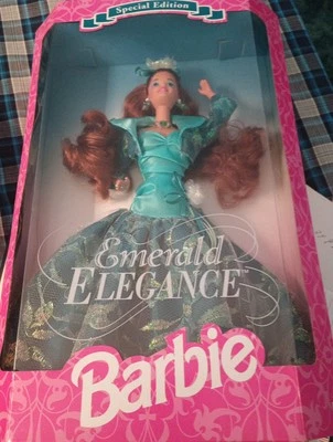Un Opened 1994 Special Edition Emerald Elegance Barbie #12322 Red hair beautiful - Image 1 of 3