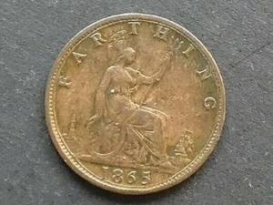 w492. Gran Bretagna, Farthing, 1865/2. - Foto 1 di 2