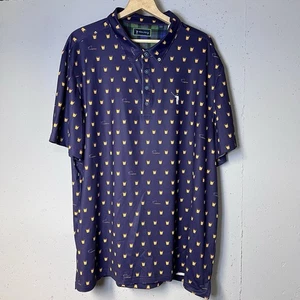 William Murray Golf Polo Shirt Mens 2XL Navy Blue AOP Old Fashioned Cocktail XXL - Picture 1 of 8