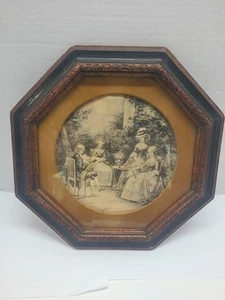 Vintage Fine Art Guild achteckiger Schattenkastenrahmen - Bild 1 von 10