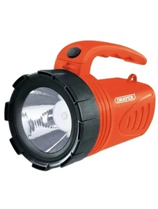 DRAPER 3W LI-ION RECHARGEABLE SPOTLIGHT TORCH 200 LUMEN BRIGHTNESS HOME CAMPING - Picture 1 of 1