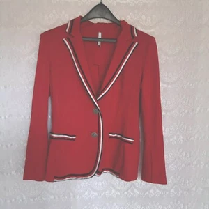 IMPERIAL, Made in Italy Gorgeous Blazer Jacket Red Size L - Picture 1 of 17