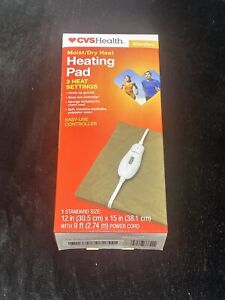 Moist/Dry Heating Pad CVS Health 3 Heat Settings