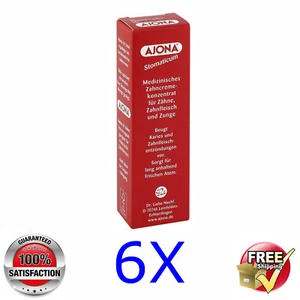 6x Ajona @ Stomaticum Fluoride Free Toothpaste Medical Concentrate @ 6x 25ml - Picture 1 of 1