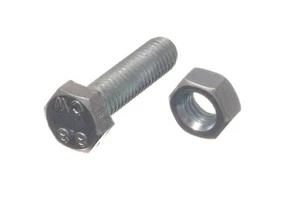 10 X Tuercas Hexagonales Juego Tornillo 4.8 Grado M8 30mm BZP Cincado Onestopdiy - Imagen 1 de 1