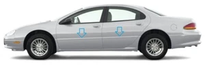 Chrome Door Side Belt Molding Moulding Body Trim for Chrysler Concorde 1998-2004 - Picture 1 of 2
