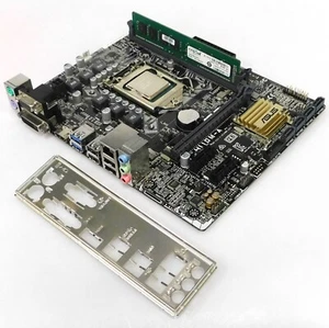ASUS H110M-A mATX Sockel 1151 i3-6100 4GB RAM Slotblende mATX ~mit Rechnung - Bild 1 von 5