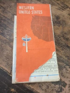 Vintage 1970 Standard Western United States Gas Station Travel Road Map~14 - Picture 1 of 2