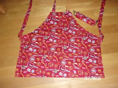 BARBEQUE APRON IOWA STATE WITH MATCHING FACE MASK - Image 1 of 4