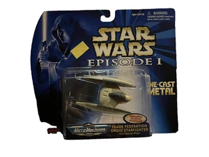 Star Wars Episode I Micro Machines (1998) Trade Federation Droid Starfighter NEW - Picture 1 of 8