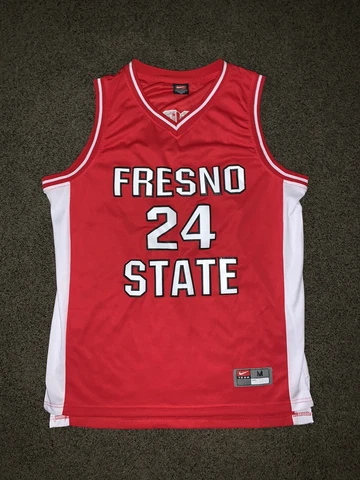 Fresno State Bulldogs NCAA Basketball Jersey Paul George Nike Authentic Medium M Cover