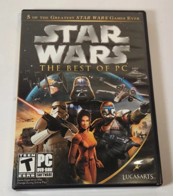 Star Wars The Best of PC DVD-ROM 2006 LucasArts 5 Games Empire Knights Republic - Image 1 of 4