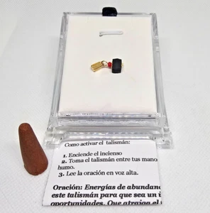 AZABACHE DIJE ORIGINAL PARA PROTECCION GOLD FILLED PARA LA SUERTE Y PROTECCION - Picture 1 of 4