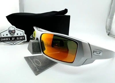 OAKLEY GASCAN X-SILVER RUBY RED GALAXY POLARIZED AFTERMARKET SUNGLASSES OO9014 - Image 1 of 4