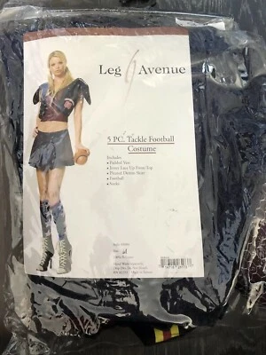 NUEVO CON ETIQUETAS Leg Avenue 5 Piezas Sexy Aparejo Jugador de Fútbol Disfraz Fútbol Calcetines Falda M Foto 1 de 4