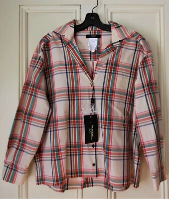 NWT Weekend MaxMara Women Juditta Button Up Long Sleeve Ivory Blouse Size 6 - Image 1 of 4