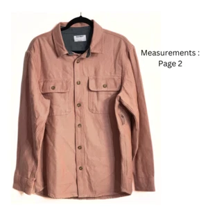OLD NAVY Jacket Overshirt Sz: L / Dusty Pink Shacket Travel Outerwear - Picture 1 of 9