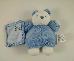"Manta de seguridad juguete de peluche Carters solo un año oso azul cuddle me cuddle 7" - Imagen 1 de 2