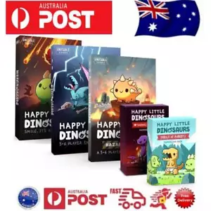 Board Game Happy Little Dinosaurs Base Game & Deck Cards Game Family Game Gift - Picture 1 of 23