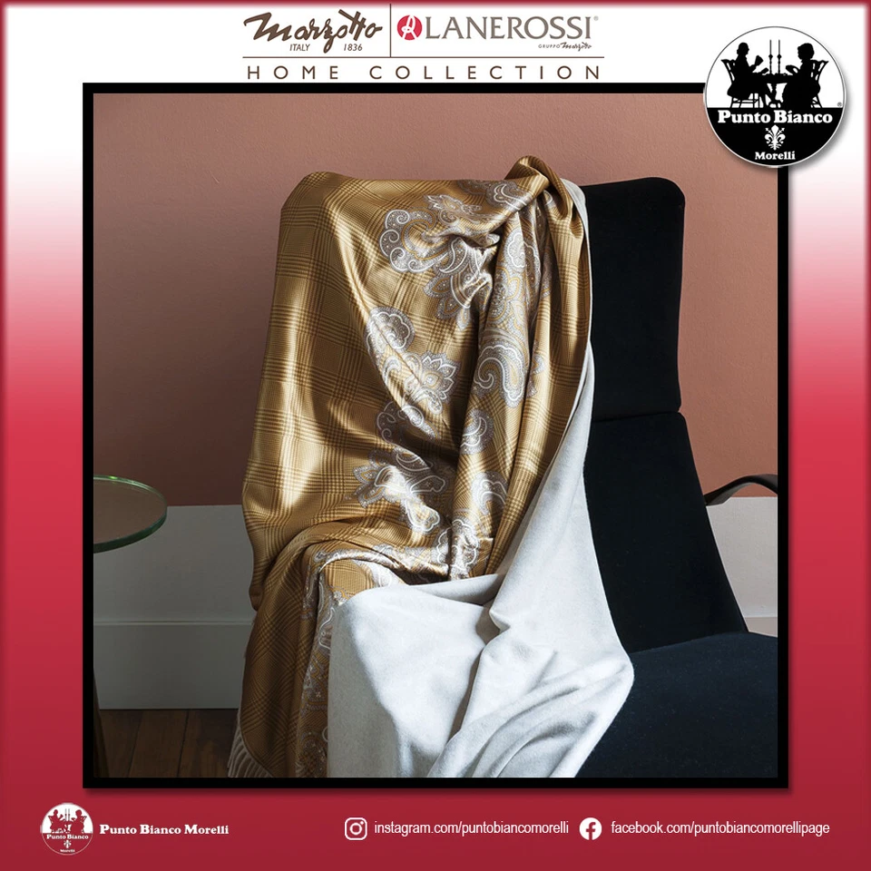 MARZOTTO LANEROSSI DIAMANTE Plaid in puro cashmere e seta - Immagine 1 di 1