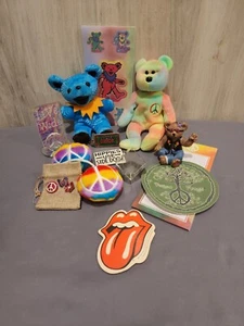 Miscellaneous Peace Collection Lot of 16 Peace Beanie, Greatful Bear Beanie... - Picture 1 of 13