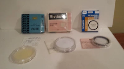 Vivitar skylight 1A Soligar 52mm 55mm Promaster Spectrum camera filter NOS lot 3 - Image 1 of 4