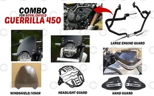 Para Royal Enfield Guerrilla 450 "Combo de 4 accesorios de protección de motor grande" - Imagen 1 de 18