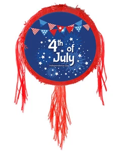 Independence Day 4th of July Pinata, Jumbo Pinata, 24 Inch Diameter, Round Pinat - Picture 1 of 1