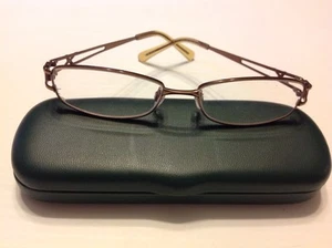 Monturas de gafas Ashley Rx cobre 53-16-135 rectangulares borde completo gafas para mujer - Imagen 1 de 12