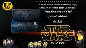 Star Wars Box Sets by theory11, Includes Six Decks & a Magical box! - Picture 1 of 7