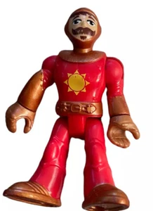 Fisher-Price Imaginext Figure w/ Red Outfit Gold Helmet Sun Emblem Loose - Picture 1 of 2