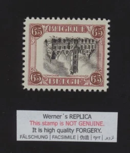 FALSIFICACIÓN - RÉPLICA de Werner del Ayuntamiento de 1920 65c, invertida - Imagen 1 de 1