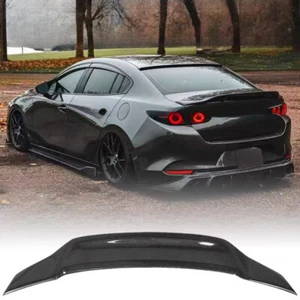 2014-2018 For Mazda 3 M3 Axela Carbon fiber color Rear Trunk Spoiler Wing - Foto 1 di 9