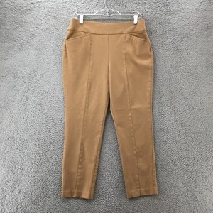 So Slimming By Chicos Skinny Trouser Dress Pants Womens 1.5 Short Beige Mid Rise - Picture 1 of 16