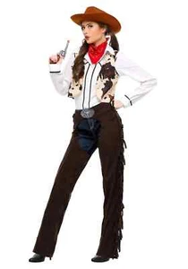 Adult Cowgirl Chaps Costume - Picture 1 of 1