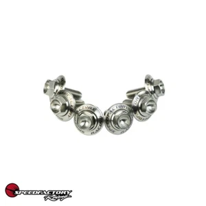 SpeedFactory Racing Titanium Fender Hardware Kit RAW M6 Bolts & Washers - Picture 1 of 2