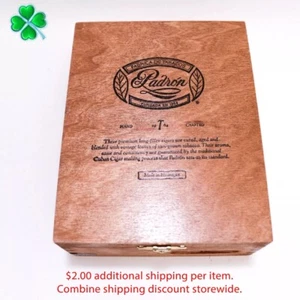 Caja de cigarros de madera vacía Padron Presidente Tubos 7,5" x 5,75" x 2,75" - Imagen 1 de 11