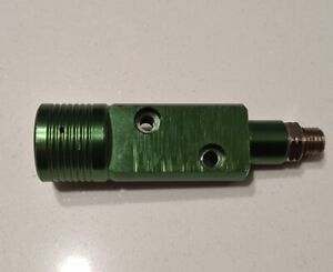 Spyder Imagine Paintball Green Gloss Bottomline Asa Adapter 1/8" Co2 Gas Output