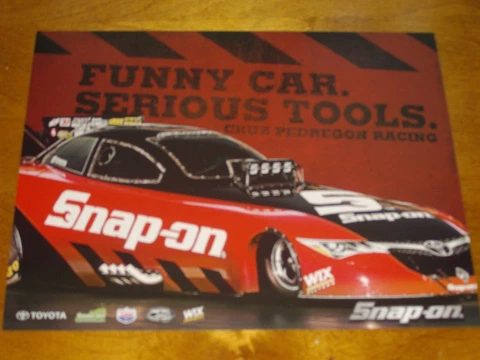 2016 CRUZ PEDREGON SNAP-ON FUNNY CAR NHRA POSTCARD Cover