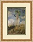 Claude Monet Woman with Umbrella Turned Left Custom Framed Print 