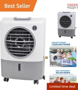 Portable Evaporative Air Cooler 1300 CFM 2-Speed Fan Outdoor Cooling Fan - Picture 1 of 13