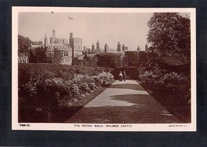 D5933 UK Walmer Castle Broad Walk Rapid Photo RPPC vintage postcard - Picture 1 of 2