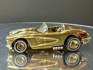 Hot Wheels Olympic Medals 1958 Corvette 24k Gold FAO Schwarz 1/64 Diecast Car - Picture 1 of 5